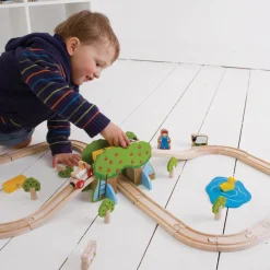 Juego de tren de granja - Bigjigs Toys