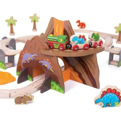 Juego de tren Dinosaurio - Bigjigs Toys