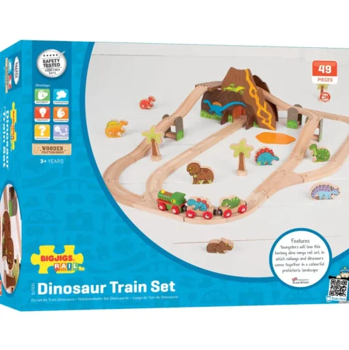 Juego de tren Dinosaurio - Bigjigs Toys