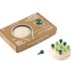 Juego de tres en raya verde - Milaniwood