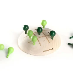 Juego de tres en raya verde - Milaniwood
