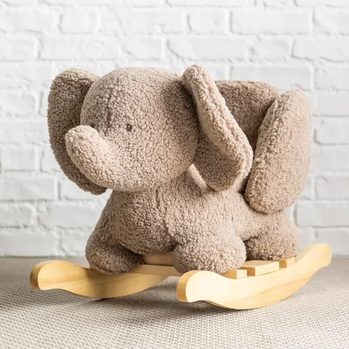Juguete mecedor Teddy el elefante gris pardo - Nattou