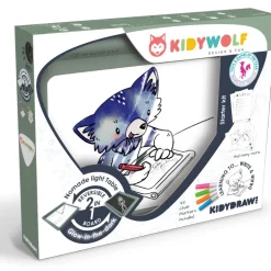 Kidydraw-Pro Tableta de dibujo luminosa 2 in 1 - Kidywolf