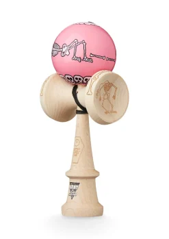 Krom Kendama Jody Bartons Skeletons Pink - KROM Kendama