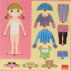 La chica del rompecabezas y su baño - Goula