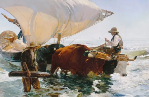 La vuelta de la pesca de Sorolla - Puzzle Michèle Wilson