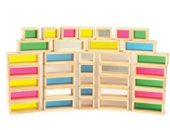 36 ladrillos de construcción arcoiris - TickiT