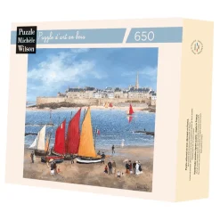Las murallas de Saint-Malo Delacroix - Puzzle Michèle Wilson