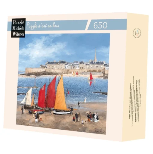 Las murallas de Saint-Malo Delacroix - Puzzle Michèle Wilson