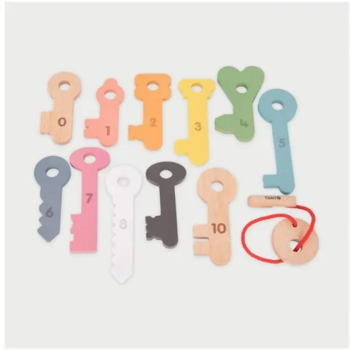 Llaves de madera arco iris - TickiT