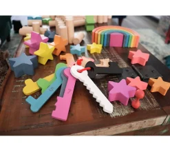 Llaves de madera arco iris - TickiT