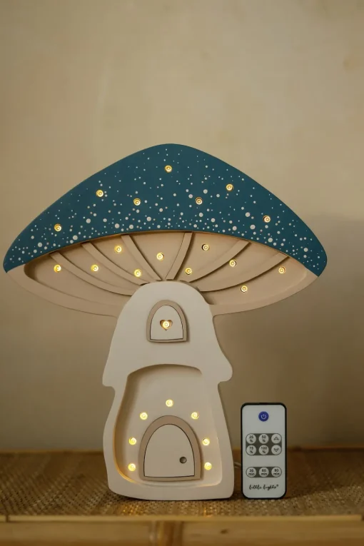 Lámpara Casa Hongo azul - Little Lights
