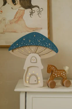 Lámpara Casa Hongo azul - Little Lights