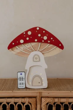 Lámpara Casa Hongo Rojo - Little Lights