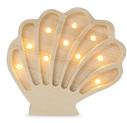 Lámpara Concha marina madera costera - Little Lights
