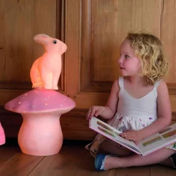 Lámpara grande de color rosa con forma de seta - Egmont Toys