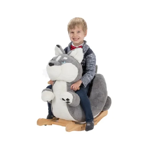 Lobo mecedora gris - Gerardo's Toys