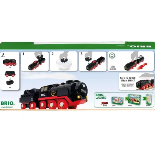 Locomotora de vapor a batería - Brio
