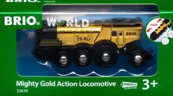 Locomotora multifunción dorada - Brio