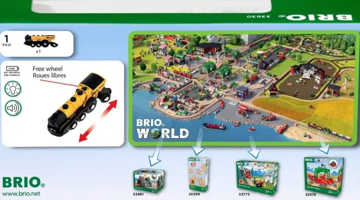 Locomotora multifunción dorada - Brio