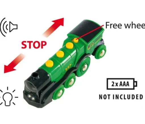 Locomotora multifunción verde - Brio