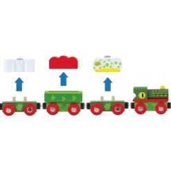 Locomotora y vagones Dinosaurio - Bigjigs Toys