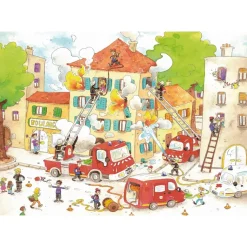 Los bomberos de Laure Cacouault - Puzzle Michèle Wilson
