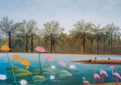 Los flamencos rosas de Rousseau - Puzzle Michèle Wilson