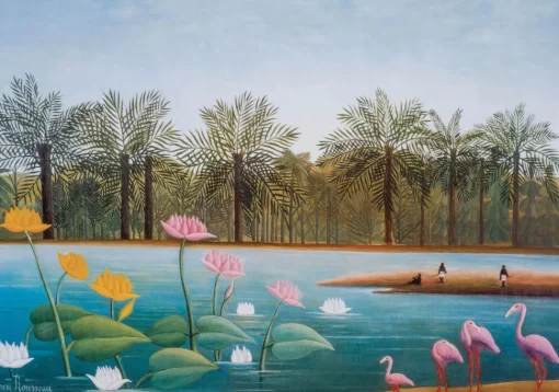 Los flamencos rosas de Rousseau - Puzzle Michèle Wilson