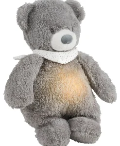 Luz de noche de peluche Oso Sleepy - gris - Nattou
