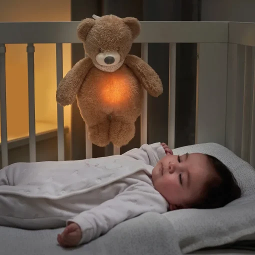 Luz de noche de peluche Oso Sleepy - marrón claro - Nattou