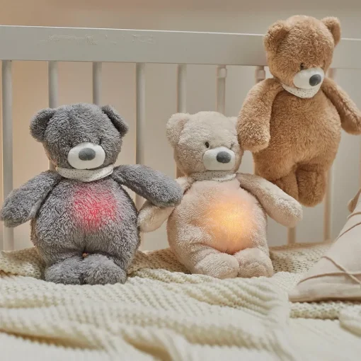 Luz de noche de peluche Oso Sleepy - marrón claro - Nattou