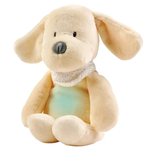 Luz de noche de peluche Perro Sleepy - vainilla - Nattou