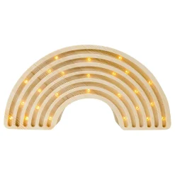 Luz nocturna arco iris de madera natural - Little Lights