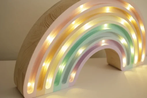 Luz nocturna arco iris en colores pastel - Little Lights