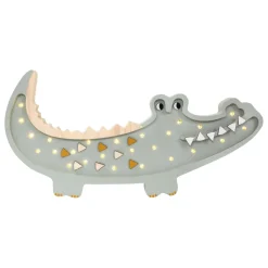 Luz nocturna Cocodrilo Caqui pastel - Little Lights