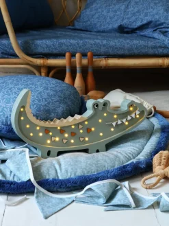 Luz nocturna Cocodrilo Caqui pastel - Little Lights