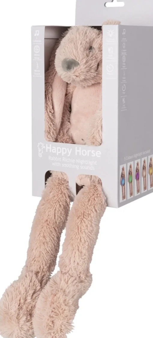 Luz nocturna conejo Richie rosa - Happy Horse