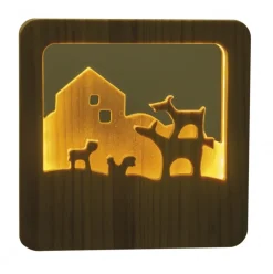 Luz nocturna de madera Bremen Musicians - Egmont Toys
