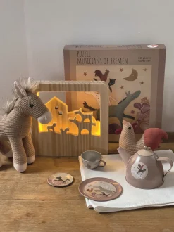 Luz nocturna de madera Bremen Musicians - Egmont Toys