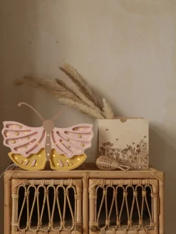 Luz nocturna de mariposa rosa miel - Little Lights