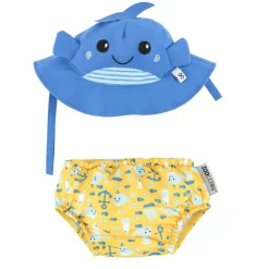 Maillot y gorra de ballena (12-24M) - Zoocchini