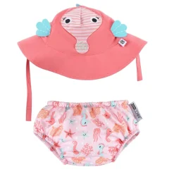 Maillot y gorra de caballito de mar (12-24M) - Zoocchini