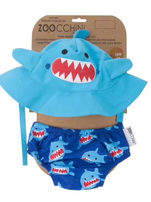 Maillot y gorra Shark (6-12M) - Zoocchini