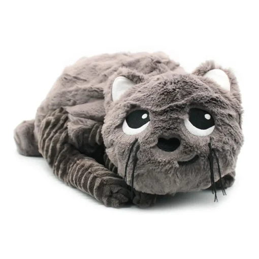 Mamá gata de peluche y su bebé gris - Les Déglingos