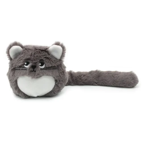 Mamá gata de peluche y su bebé gris - Les Déglingos