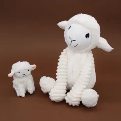Mamá oveja de peluche y su bebé blanco - Les Déglingos