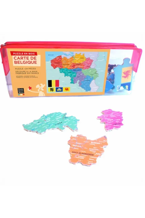 Mapa de Bélgica - Puzzle Michèle Wilson