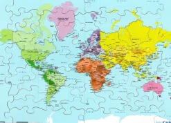 Mapa del mundo - Puzzle Michèle Wilson