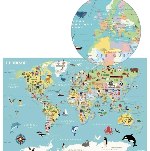 Mapa del mundo magnético Ingela P. Arrhenius - Vilac